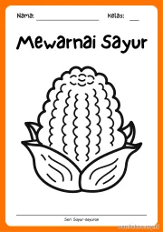 Lembar 16: Mewarnai Sayur