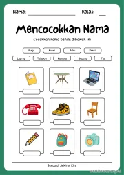 Lembar 1: Mencocokkan Nama