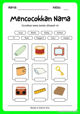 Lembar 4: Mencocokkan Nama
