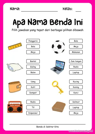 Lembar 7: Apa Nama Benda Ini