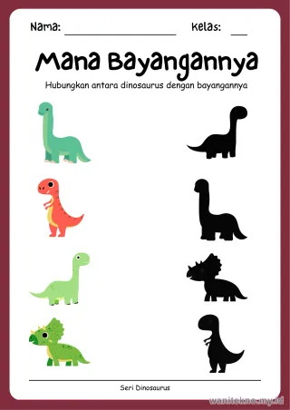 Lembar 3: Mana Bayangannya