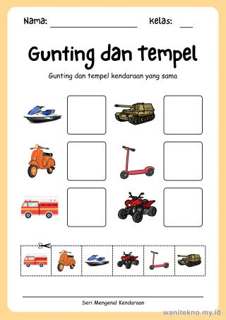 Lembar 2: Gunting dan Tempel