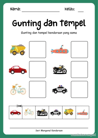 Lembar 3: Gunting dan Tempel