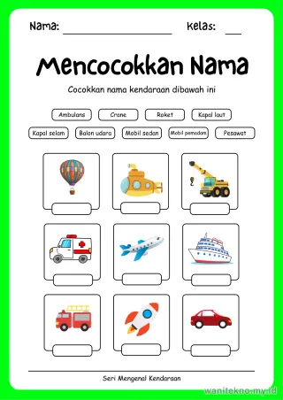 Lembar 6: Mencocokkan Nama