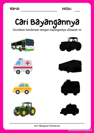 Lembar 9: Cari Bayangannya