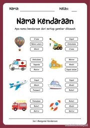 Lembar 11: Nama Kendaraan