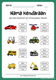 Lembar 13: Nama Kendaraan