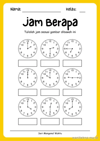 Lembar 2: Jam Berapa