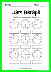 Lembar 3: Jam Berapa