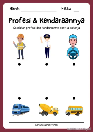 Lembar 3: Profesi & Kendaraannya