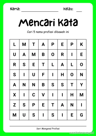 Lembar 8: Mencari Kata