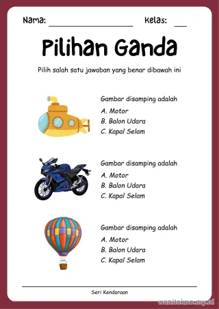 Lembar 8: Pilihan Ganda