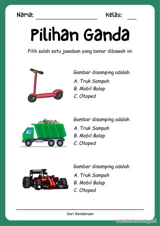Lembar 10: Pilihan Ganda