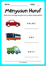 Lembar 11: Menyusun Huruf