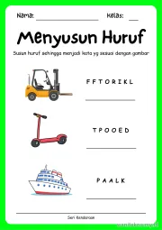 Lembar 13: Menyusun Huruf