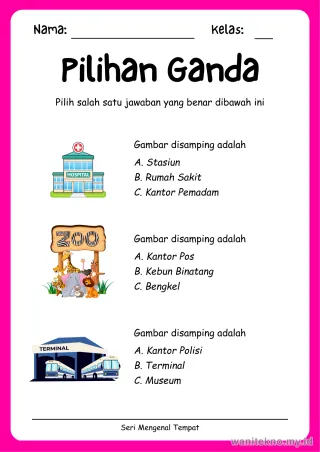 Pratinjau paket 15 Lembar Pilihan Ganda — SD Kelas 1-3 Gratis PDF
