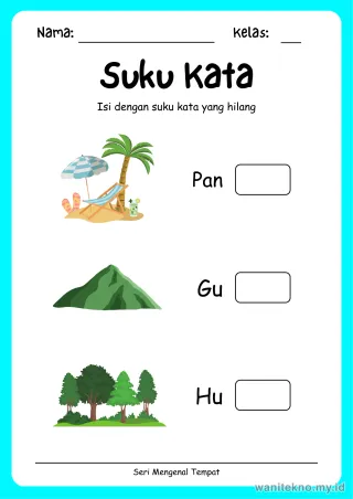 Lembar 6: Suku Kata