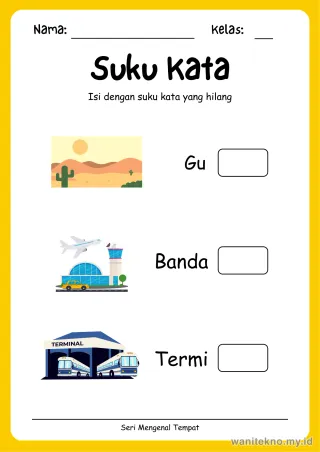 Lembar 7: Suku Kata