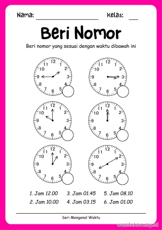 Lembar 6: Beri Nomor