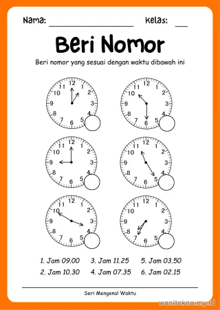 Lembar 7: Beri Nomor
