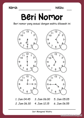 Lembar 8: Beri Nomor
