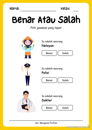 Lembar 2: Benar Atau Salah