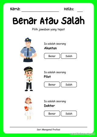 Lembar 3: Benar Atau Salah