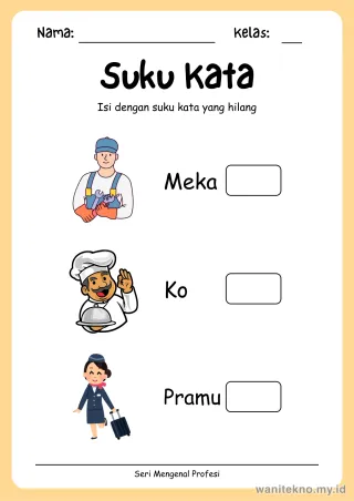 Lembar 9: Suku Kata