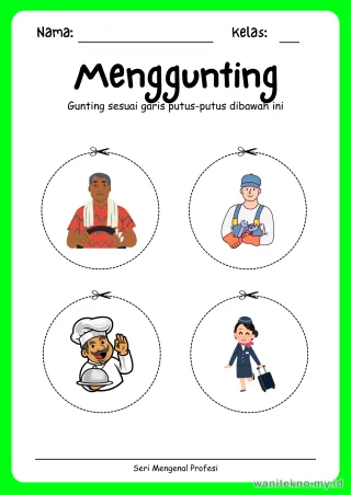 Lembar 13: Menggunting