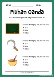 Lembar 10: Pilihan Ganda