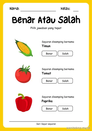 Lembar 2: Benar Atau Salah