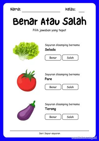 Lembar 4: Benar Atau Salah