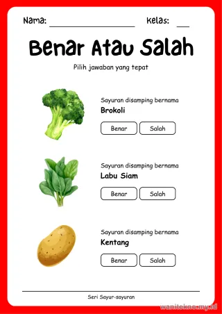 Lembar 5: Benar Atau Salah