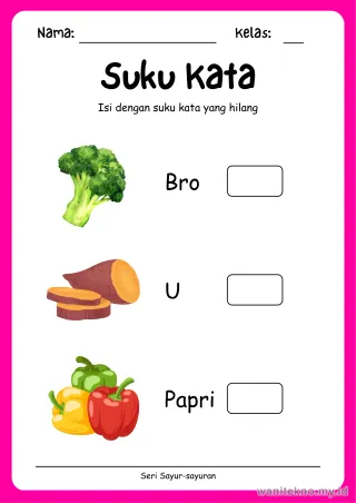 Lembar 6: Suku Kata