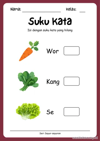 Lembar 8: Suku Kata