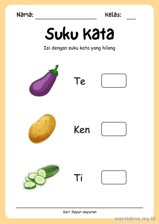 Lembar 9: Suku Kata
