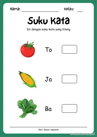 Lembar 10: Suku Kata