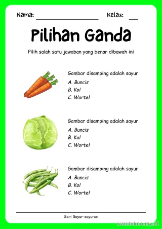 Lembar 13: Pilihan Ganda
