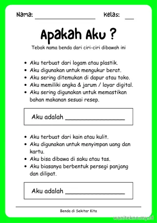 Lembar 2: Apakah Aku ?