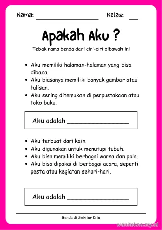Lembar 5: Apakah Aku ?