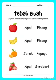 Lembar 1: Tebak Buah