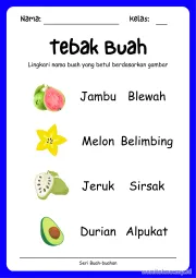 Lembar 4: Tebak Buah