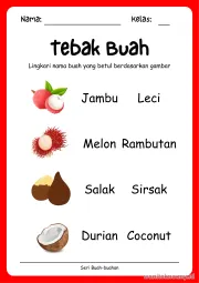 Lembar 5: Tebak Buah