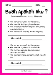Lembar 6: Buah Apakah Aku ?
