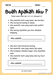 Lembar 9: Buah Apakah Aku ?