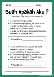 Lembar 10: Buah Apakah Aku ?