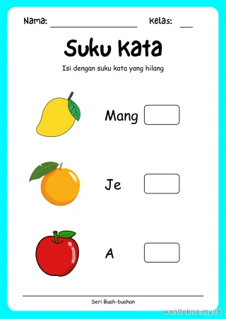 Lembar 11: Suku Kata