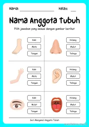 Lembar 1: Nama Anggota Tubuh