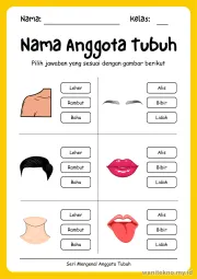 Lembar 2: Nama Anggota Tubuh