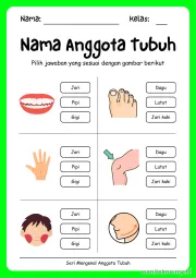 Lembar 3: Nama Anggota Tubuh